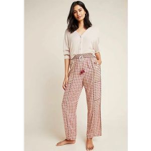 Anthropologie Jamie Tasseled Sleep Pants Pajama Lounge Modal Pockets